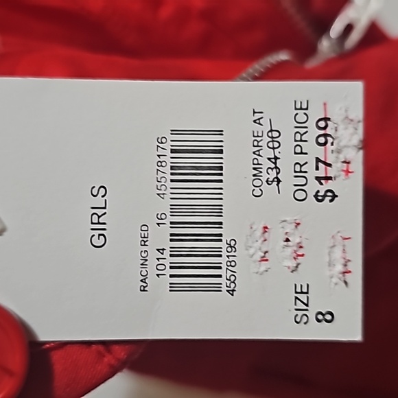 Charlotte by CATO Girls Size 10 Red Shorts New - Picture 7 of 10